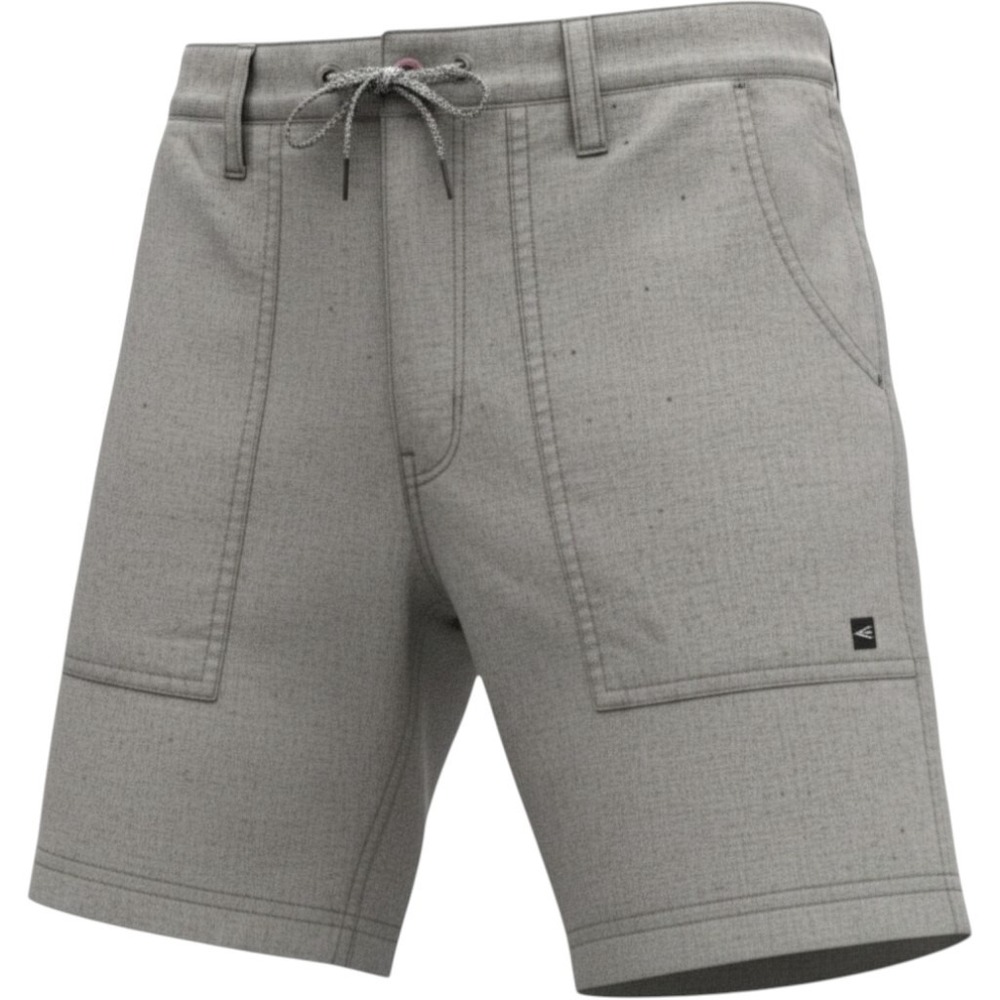 ONeill Mens Grey Heathered Hybrid Shorts Drawstring‎ Waist Size 32 Standard Fit